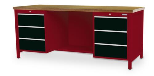 Bedrunka + Hirth Werkbank, 6 laden, 1/2 legbord
