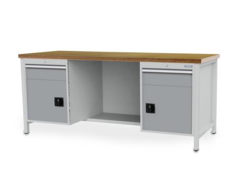 Bedrunka + Hirth Werkbank, 2 laden, 2 kasten, 1/2 legbord