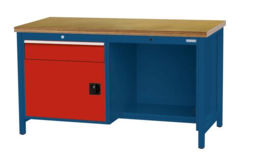 Bedrunka + Hirth Werkbank, 1 lade, 1 kast, 1/2 legbord