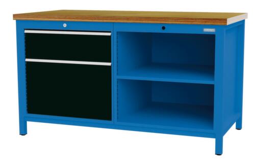 Bedrunka + Hirth Werkbank, 1 lade, 1 kast, 2 legborden