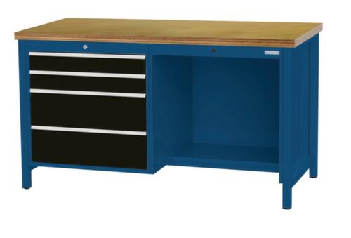 Bedrunka + Hirth Werkbank, 4 laden, 1/2 legbord