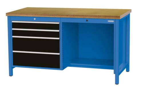 Bedrunka + Hirth Werkbank, 4 laden, 1/2 legbord