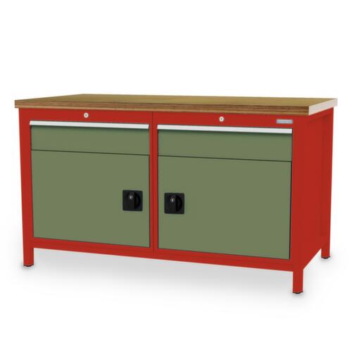 Bedrunka + Hirth Werkbank, 2 laden, 2 kasten