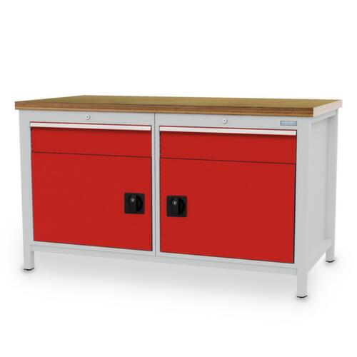 Bedrunka + Hirth Werkbank, 2 laden, 2 kasten