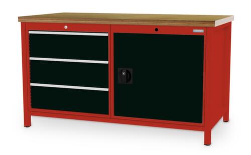 Bedrunka + Hirth Werkbank, 3 laden, 1 kast