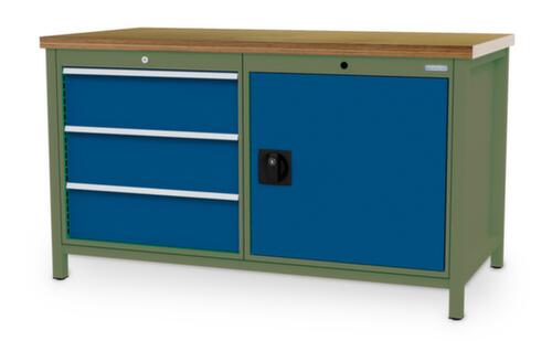 Bedrunka + Hirth Werkbank, 3 laden, 1 kast