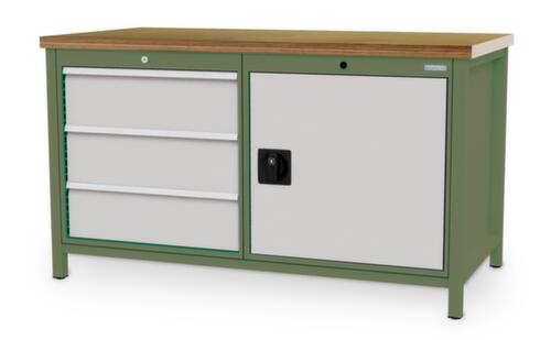 Bedrunka + Hirth Werkbank, 3 laden, 1 kast