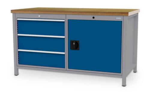 Bedrunka + Hirth Werkbank, 3 laden, 1 kast