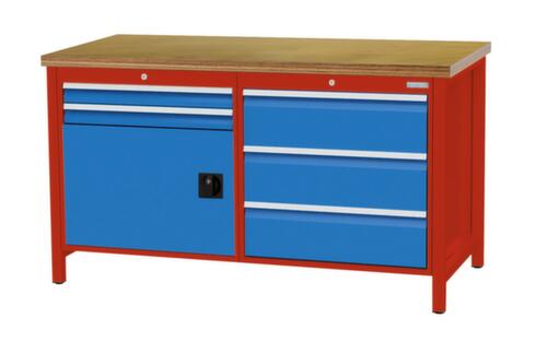 Bedrunka + Hirth Werkbank, 5 laden, 1 kast