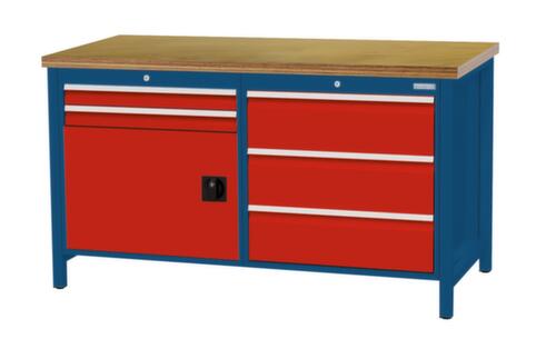 Bedrunka + Hirth Werkbank, 5 laden, 1 kast