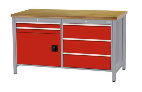 Bedrunka + Hirth Werkbank, 5 laden, 1 kast