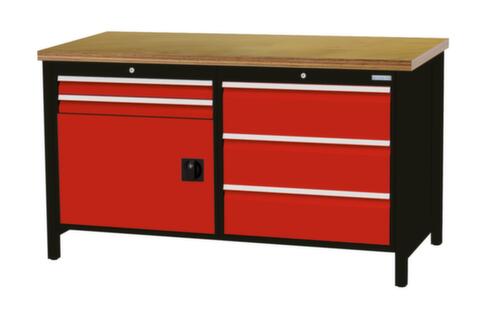 Bedrunka + Hirth Werkbank, 5 laden, 1 kast