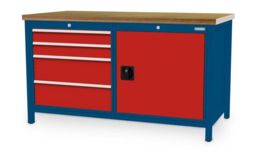 Bedrunka + Hirth Werkbank, 4 laden, 1 kast