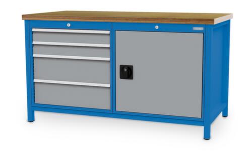 Bedrunka + Hirth Werkbank, 4 laden, 1 kast