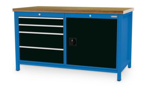 Bedrunka + Hirth Werkbank, 4 laden, 1 kast