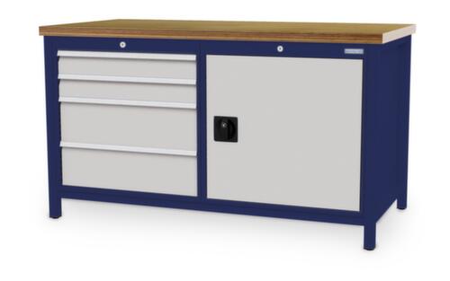 Bedrunka + Hirth Werkbank, 4 laden, 1 kast