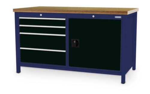 Bedrunka + Hirth Werkbank, 4 laden, 1 kast