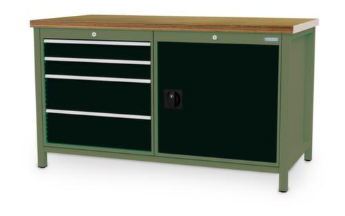 Bedrunka + Hirth Werkbank, 4 laden, 1 kast