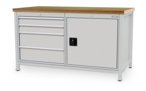 Bedrunka + Hirth Werkbank, 4 laden, 1 kast