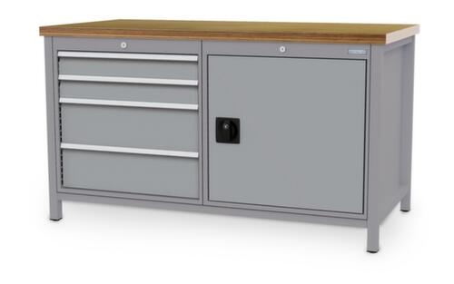 Bedrunka + Hirth Werkbank, 4 laden, 1 kast