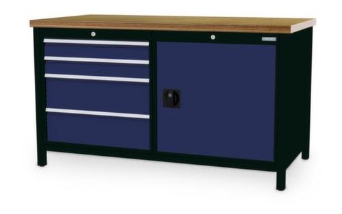 Bedrunka + Hirth Werkbank, 4 laden, 1 kast
