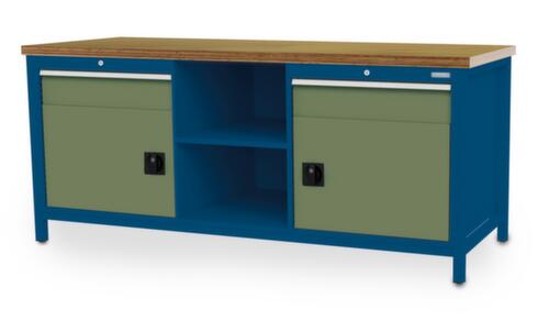 Bedrunka + Hirth Werkbank, 2 laden, 2 kasten, 2 legborden