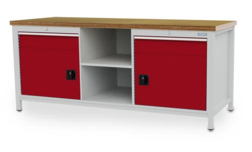 Bedrunka + Hirth Werkbank, 2 laden, 2 kasten, 2 legborden