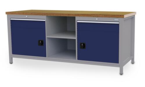 Bedrunka + Hirth Werkbank, 2 laden, 2 kasten, 2 legborden