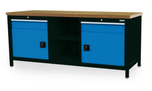 Bedrunka + Hirth Werkbank, 2 laden, 2 kasten, 2 legborden