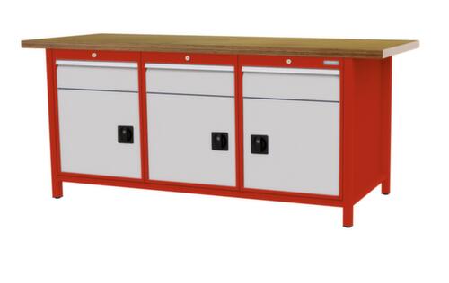 Bedrunka + Hirth Werkbank, 3 laden, 3 kasten