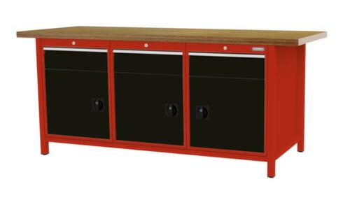 Bedrunka + Hirth Werkbank, 3 laden, 3 kasten