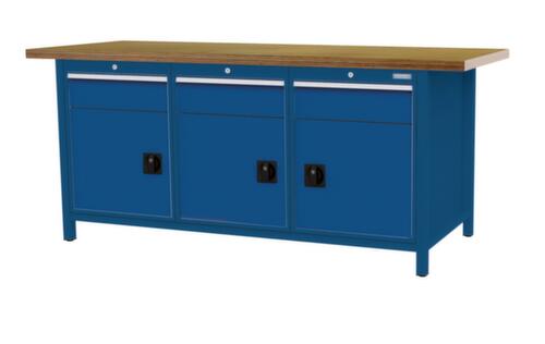 Bedrunka + Hirth Werkbank, 3 laden, 3 kasten