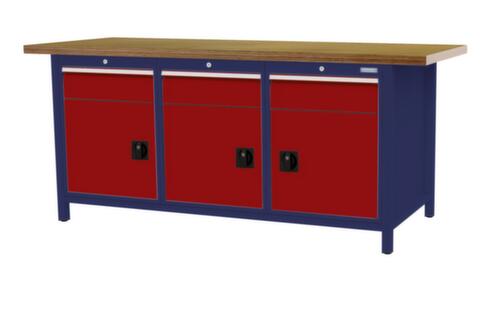 Bedrunka + Hirth Werkbank, 3 laden, 3 kasten
