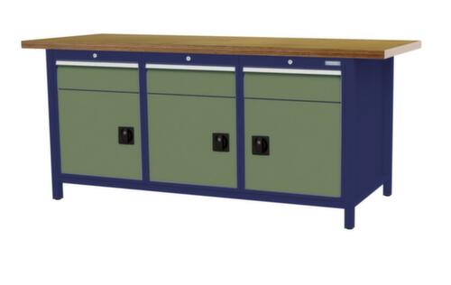 Bedrunka + Hirth Werkbank, 3 laden, 3 kasten