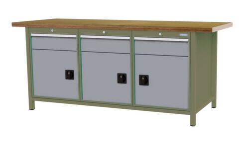 Bedrunka + Hirth Werkbank, 3 laden, 3 kasten