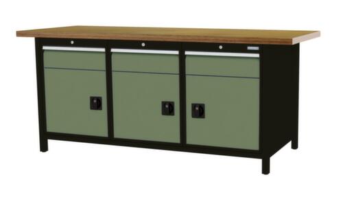 Bedrunka + Hirth Werkbank, 3 laden, 3 kasten