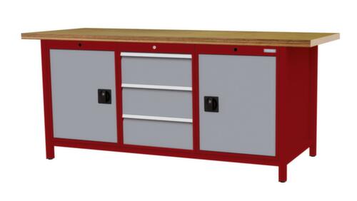Bedrunka + Hirth Werkbank, 3 laden, 2 kasten, 2 legborden