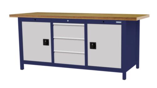 Bedrunka + Hirth Werkbank, 3 laden, 2 kasten, 2 legborden