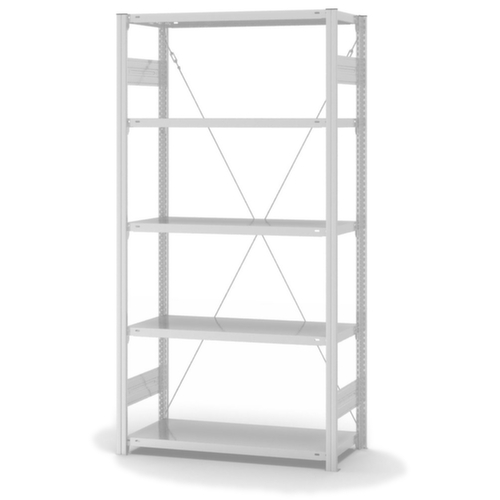 hofe Antibacteriële stelling AntiBac®, hoogte x breedte x diepte 2000 x 1060 x 435 mm, 5 legborden