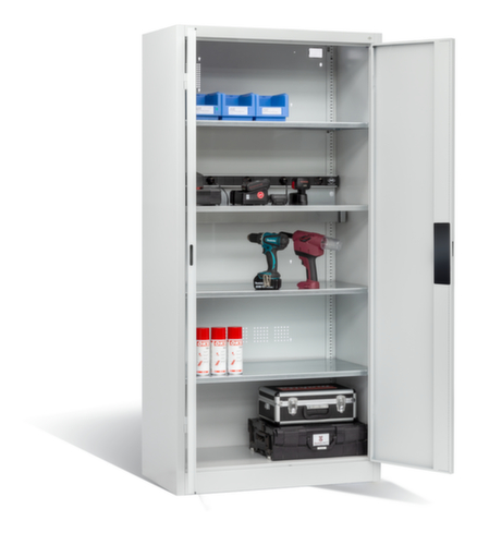 C+P Laadkast voor batterijen ERGO, RAL7035 lichtgrijs/RAL7035 lichtgrijs