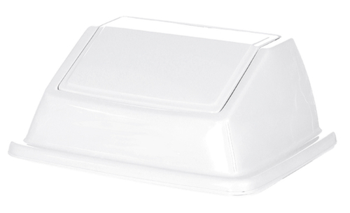 Tuimeldeksel probbax® voor afvalverzamelaar, wit