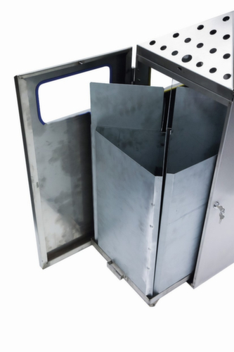 Combi-asbak PYRAMIDE met 4 inworpopeningen