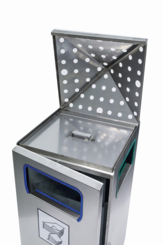 Combi-asbak PYRAMIDE met 4 inworpopeningen