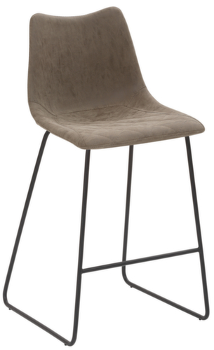 Mayer Sitzmöbel Barkruk mySOLO met antislip onderstel, zitting vintage modderkleurig