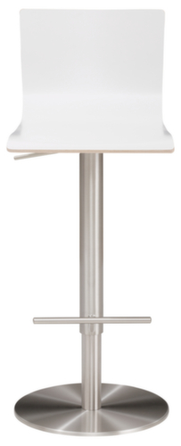 Mayer Sitzmöbel barkruk myHENRI met hoge rugleuning, zitting wit