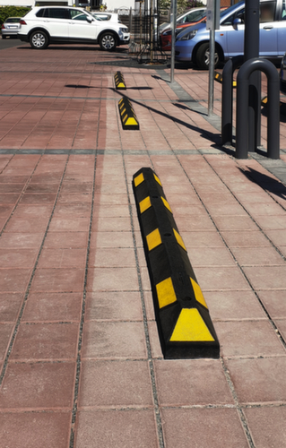 Moravia Parkeerplaatsbegrenzing Park-AID®, breedte 1800 mm, zwart/geel