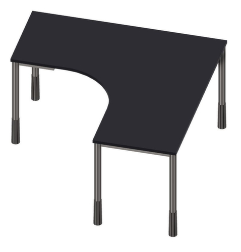 Nowy Styl Vrije-vorm-bureau E10 met 4-voetonderstel van ronde buis