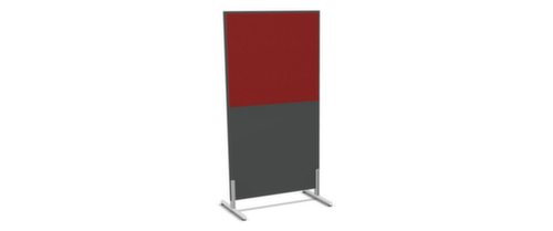 Nowy Styl Scheidingswand E10 van hout met stoffen bekleding, hoogte x breedte 1545 x 800 mm