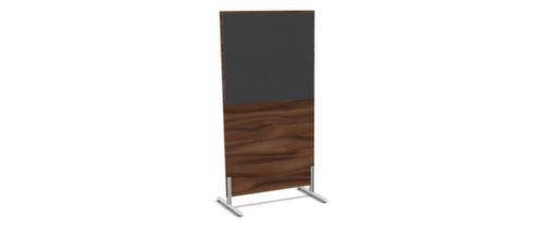 Nowy Styl Scheidingswand E10 van hout met stoffen bekleding, hoogte x breedte 1545 x 800 mm