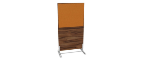 Nowy Styl Scheidingswand E10 van hout met stoffen bekleding, hoogte x breedte 1545 x 800 mm